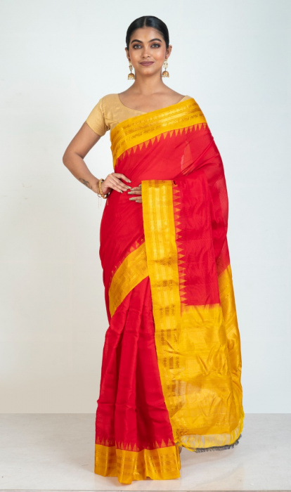 COTTON GADHWAL SAREE