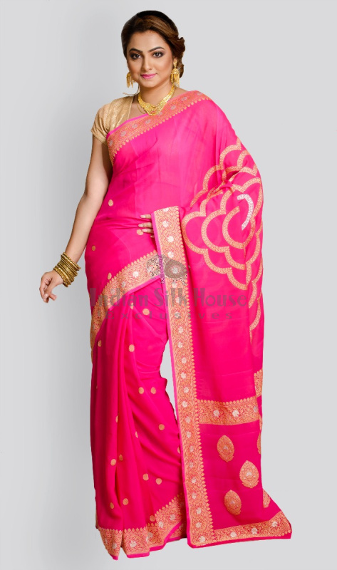  GEORGETTE WOVEN SAREE