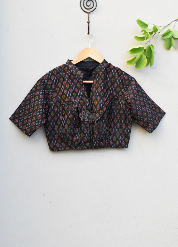 IKKAT SILK BLOUSE