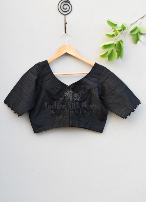 RAW SILK BLOUSE