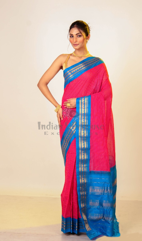 COTTON GADHWAL SAREE