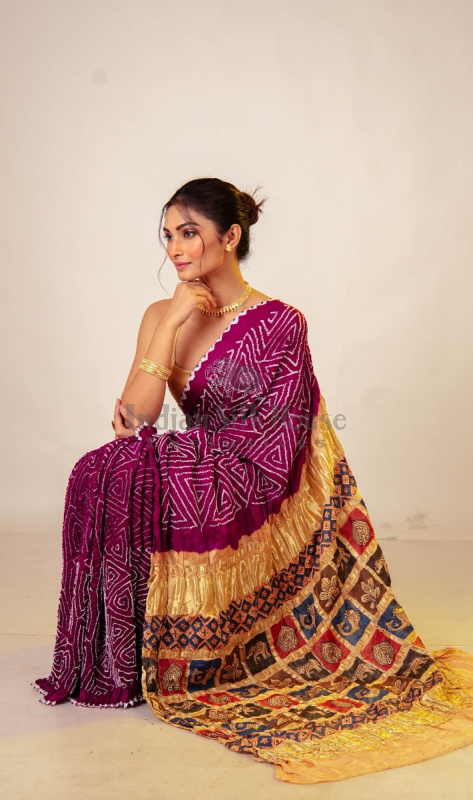 BANDHEJ FUSION SAREE