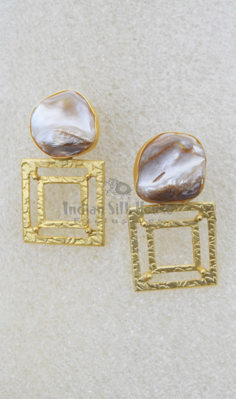 MOTHER OF PEARL EARRINGS