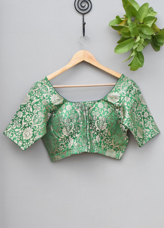 SILK BROCADE BLOUSE