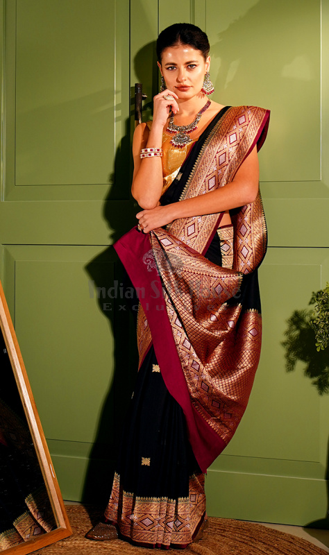 MUGA CREPE SAREE
