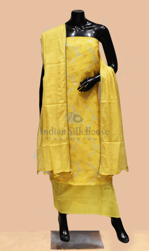 CHANDERI PRINTED SET