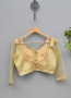 GOLDEN BROCADE BLOUSE