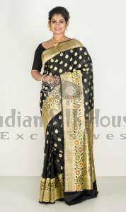 BLACK BENARASI SAREE
