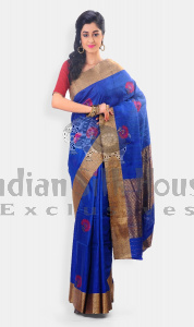 WOVEN BENARASI TUSSAR SAREE