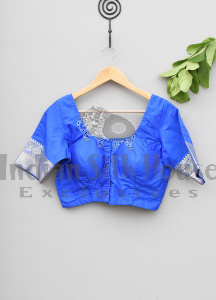 ROYAL BLUE BLOUSE