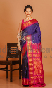 SILK GADHWAL SAREE