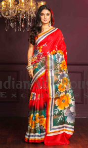 PRINTED SILK SAREE