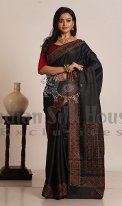 GUJARATI EMBROIDERED SAREE