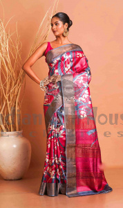 PRINTED TUSSAR SAREE