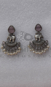OXIDISED SILVER EARRINGS