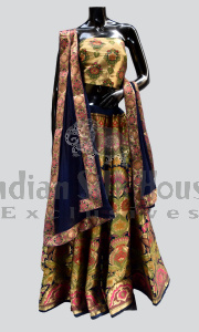 BROCADE UNSTITCHED LEHENGA