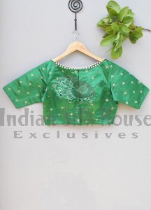 SILK PADDED BLOUSE