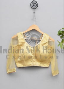 GOLDEN BROCADE BLOUSE