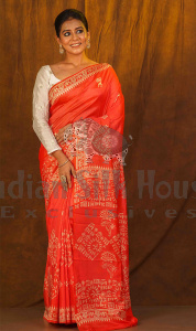 PRINTED SILK SAREE