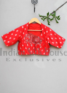 RAW SILK BLOUSE