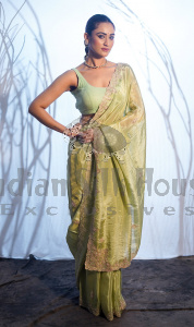 TISSUE ZARDOSI SAREE