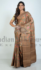 PRINTED TUSSAR SAREE