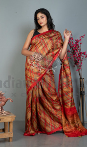 TUSSAR PRINTED SAREE