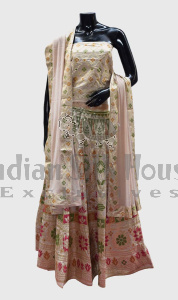 BROCADE UNSTITCHED LEHENGA
