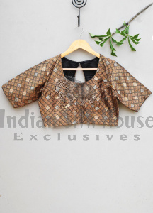 BROCADE SILK BLOUSE