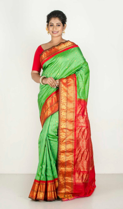 SILK GADHWAL SAREE