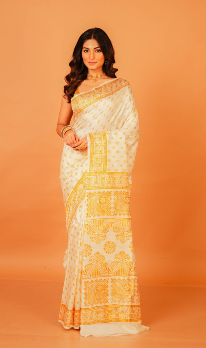 PRINTED SILK SAREE