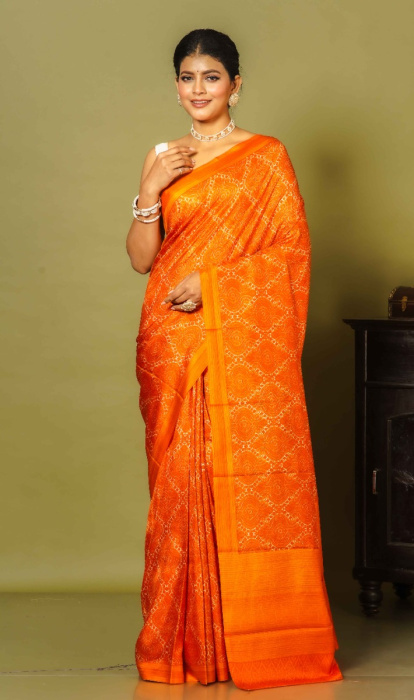 PRINTED SILK SAREE