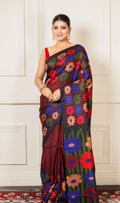 PRINTED SILK SAREE