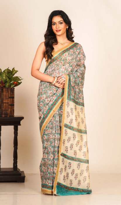 COTTON MAHESHWARI SAREE