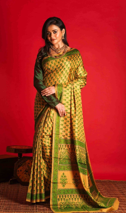 PRINTED SILK SAREE