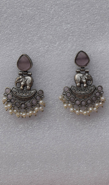 OXIDISED SILVER EARRINGS