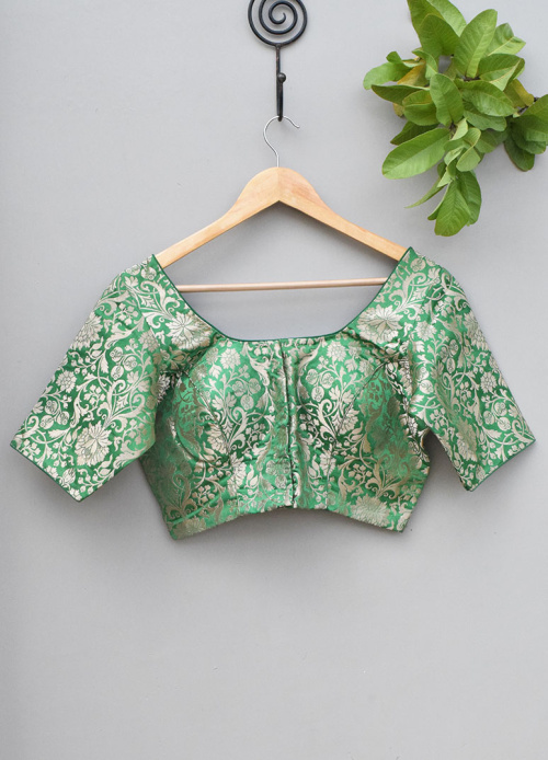 SILK BROCADE BLOUSE