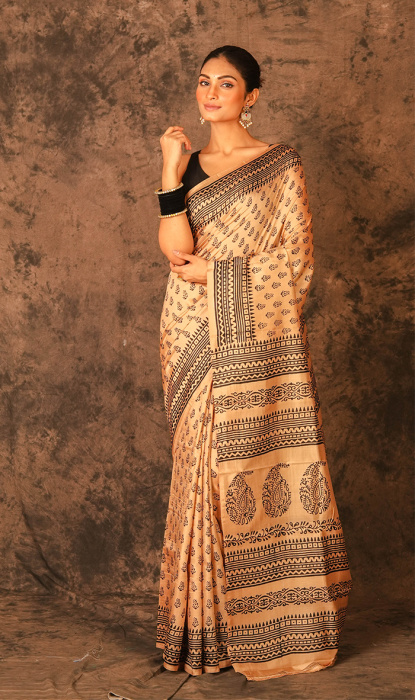 PRINTED SILK SAREE