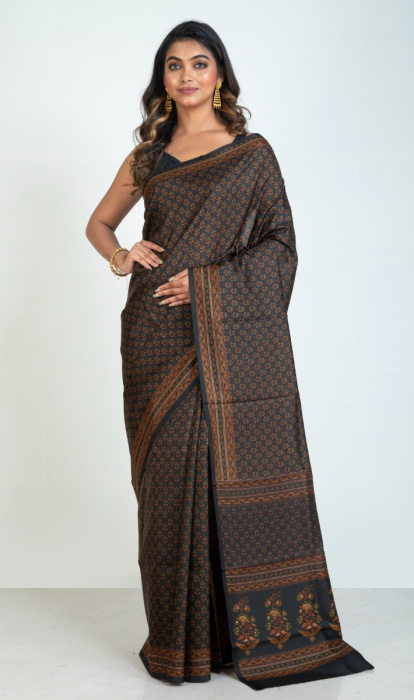 PRINTED SILK SAREE